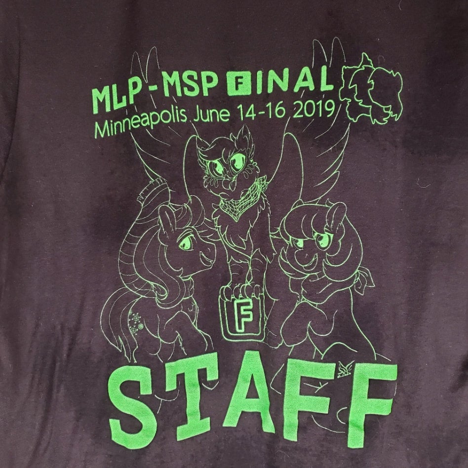 MLP-MSP F A/V Staff T-Shirt | PVCF / WCPC / MSP Merch Store